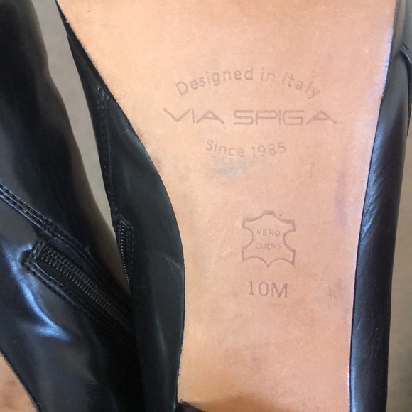 Via Spiga Bootie, Blk, 10M. Real leather booties but too tall for my arch. - Picture 6 of 10